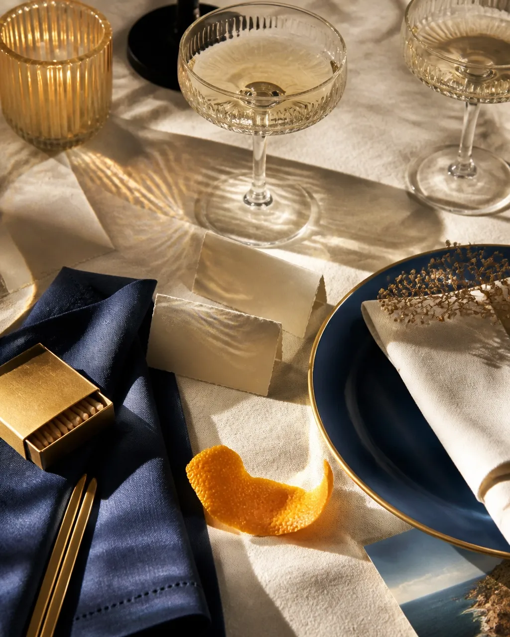 Table setting prepared for a B.S. Social Club gathering